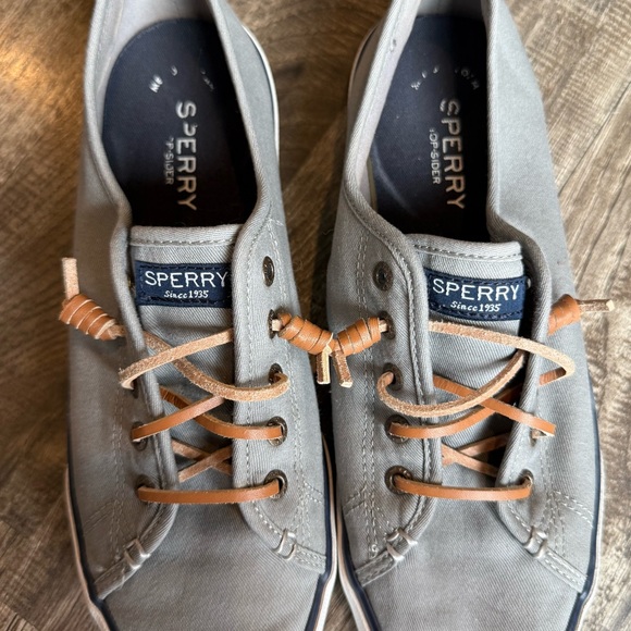 Sperry Women's Pier View Slip-On sneakers Gray‎ Canvas Size 9 - Picture 2 of 7